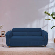 Torrato 3 Seater Sofa Cum Bed for Living Room (Blue Colour Fabric) Premium Fabric Sofa