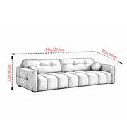 Dreamor 3 Seater Sofa Velvet Fabric (Black) with Three Cushions Perfect for |Home Living |Office Room and Guest Room Premium Sofa