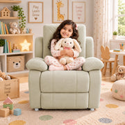 Casaliving Amos Kids 1 Seater Sofa Chair – (Black) Soft & Comfortable Cushioned Armchair for Children | Single Seater Kids Chair for Bedroom, Playroom & Nursery | Compact Modern Kids Sofa