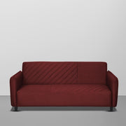 Percy 3 Seater Sofa Set for Living Room (Maroon Fabric) Premium Fabric Sofa