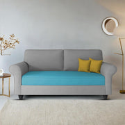 Casaliving Nelson 2 Seater Sofa Set for Living Room (Colour - Cream Brown) Premium Fabric Sofa