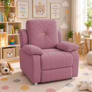 Casaliving Amos Kids 1 Seater Sofa Chair – (Black) Soft & Comfortable Cushioned Armchair for Children | Single Seater Kids Chair for Bedroom, Playroom & Nursery | Compact Modern Kids Sofa
