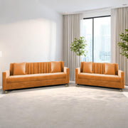 Garcia 3+2 Seater Sofa Set for Living Room (Black - Grey)