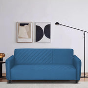 Percy 3 Seater Sofa Set for Living Room (Turquise Fabric) Premium Fabric Sofa