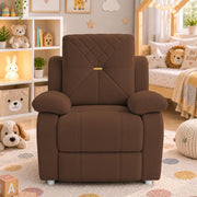 Casaliving Amos Kids 1 Seater Sofa Chair – (Black) Soft & Comfortable Cushioned Armchair for Children | Single Seater Kids Chair for Bedroom, Playroom & Nursery | Compact Modern Kids Sofa
