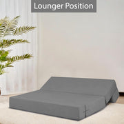Marcus 3 Seater Sofa Cum Bed with 3 Cushions for Living Room (Black Fabric) Premium Fabric Sofa Set 6.5 X 6.5 Feet