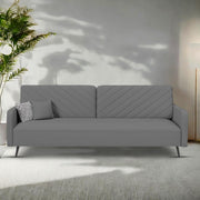 Casaliving Mazano 3 Seater Sofa Set for Living Room (Blue Colour) Premium Fabric Sofa