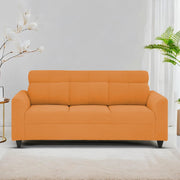Marco 3 Seater Sofa Set for Living Room (Orange Colour) Premium Fabric Sofa