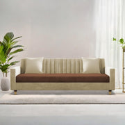 Garcia 3 Seater Sofa Set for Living Room (Blue Black Colour) Premium Fabric Sofa