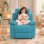 Casaliving Amos Kids 1 Seater Sofa Chair – (Black) Soft & Comfortable Cushioned Armchair for Children | Single Seater Kids Chair for Bedroom, Playroom & Nursery | Compact Modern Kids Sofa
