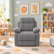 Casaliving Mello Kids’ 1 Seater Sofa Set for Living Room in Black Colour | Soft & Comfortable Toddler Couch for Bedroom, Playroom & Nursery | Lightweight Children’s Seating
