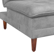 Calvin 3 Seater Sofa Cum Bed for Living Room (Black Fabric) Premium Fabric Sofa