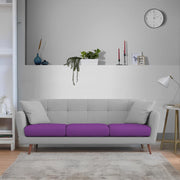 Letty 3 Seater Sofa Set for Living Room (Purple Grey Colour) Premium Fabric Sofa