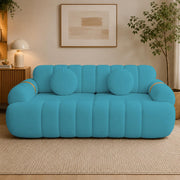 Casaliving Trex 3 Seater Sofa Set for Living Room, 3 Seater (Black) Colour Premium Velvet Fabric Sofa