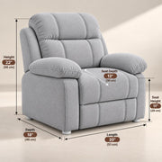 Casaliving Mello Kids’ 1 Seater Sofa Set for Living Room in Black Colour | Soft & Comfortable Toddler Couch for Bedroom, Playroom & Nursery | Lightweight Children’s Seating