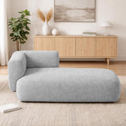 Casaliving Glacia Upholstered Indoor Chaise Lounge Chair 2 Seater Sofa Two Seater Sofa for Living Room Offices Hotels Bedroom (Black) Premium Boucle Fabric Sofa