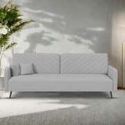 Casaliving Mazano 3 Seater Sofa Set for Living Room (Blue Colour) Premium Fabric Sofa