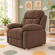 Casaliving Mello Kids’ 1 Seater Sofa Set for Living Room in Black Colour | Soft & Comfortable Toddler Couch for Bedroom, Playroom & Nursery | Lightweight Children’s Seating