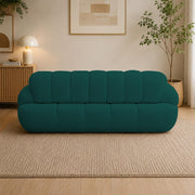 Casaliving Trex 3 Seater Sofa Set for Living Room, 3 Seater (Black) Colour Premium Velvet Fabric Sofa