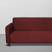 Percy 3 Seater Sofa Set for Living Room (Maroon Fabric) Premium Fabric Sofa