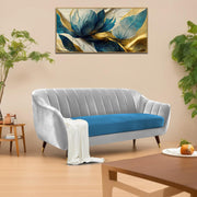 Casaliving Anyse 2 Seater Sofa Set for Living Room (Grey Colour Fabric) Premium Fabric Sofa