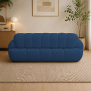 Casaliving Trex 3 Seater Sofa Set for Living Room, 3 Seater (Black) Colour Premium Velvet Fabric Sofa
