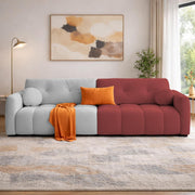 Dreamor 3 Seater Sofa Velvet Fabric (Black) with Three Cushions Perfect for |Home Living |Office Room and Guest Room Premium Sofa