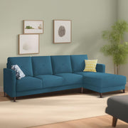 Swaloni RHS 6 Seater L Shape Sofa Set for Living Room (Turquise) Premium Fabric Sofa