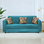 Lifestyle 3 Seater Sofa for Living Room (Black Colour Fabric)