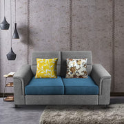 Nancy 2 Seater Sofa Set for Living Room | Color - Brown Grey