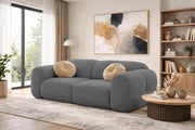 Vetras Modern Velvet Bubble Cloud Sofa, Tufted Design Upholstered 2 Seater Sofa Set for Living Room, (Black Colour) Premium Velvet Fabric Sofa