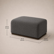 Casaliving Elora Modern Premium Boucle Fabric Sofa, Upholstered 3+1 Seater with Ottoman Sofa Set for Living Room, (Black Colour) Premium Boucle Fabric Sofa