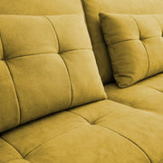 Treshta 3 Seater Pull-Out Premium Fabric Sofa Cum Bed Sofa Set for Living Room (Black Fabric Color) Premium Fabric Sofa Set for Living Room Sofa Cum Bed