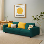 Minta 3 Seater Sofa Set for Living Room (Pine Colour Fabric) Premium Fabric Sofa