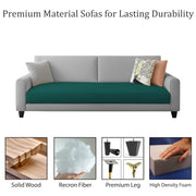 Kaven 3 Seater Sofa Set for Living Room (Pine Grey Colour Fabric) Premium Fabric Sofa