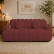 Casaliving Trex 3 Seater Sofa Set for Living Room, 3 Seater (Black) Colour Premium Velvet Fabric Sofa