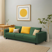 Minta 3 Seater Sofa Set for Living Room (Green Colour Fabric) Premium Fabric Sofa