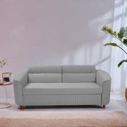 Torrato 3 Seater Sofa Cum Bed for Living Room (Grey Colour Fabric) Premium Fabric Sofa
