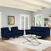 Slove 3 +1 + 1 Seater Sofa Set for Living Room | Color - Cream Black | Premium Fabric Sofa