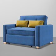 Alfred 1 Seater Sofa Cum Bed Sofa Set for Living Room (Maroon Fabric) Premium Fabric Sofa