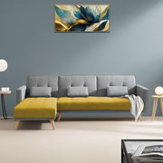 Gamora LHS 4 Seater L Shape Sofa Set for Living Room (Yellow Grey) Premium Fabric Sofa
