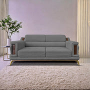 Falconar 3 Seater Sofa Set for Living Room (Dark Grey Fabric) Premium Fabric Sofa