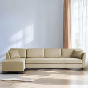 Casaliving Marvin LHS 4 Seater L Shape Sofa Set for Living Room (Black Fabric) Premium Fabric Sofa