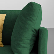 Salina LHS 6 Seater L Shape Sofa Set for Living Room (Black) Premium Fabric Sofa