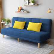 Casaliving Broden 3 Seater Sofa Cum Bed for Living Room (Blue Colour Fabric) Premium Fabric Sofa Cum Bed for Living Room