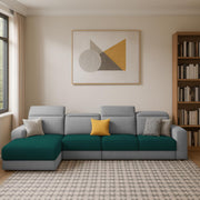 Orion LHS 6 Seater L Shape Sofa Set for Living Room (Pine Grey Colour) Premium Fabric Sofa