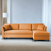 Casaliving Marvin LHS 4 Seater L Shape Sofa Set for Living Room (Black Fabric) Premium Fabric Sofa