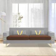 Ivary 3 Seater Sofa Set for Living Room (Black Colour) Premium Fabric Sofa