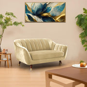 Casaliving Anyse 2 Seater Sofa Set for Living Room (Grey Colour Fabric) Premium Fabric Sofa