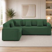 Casaliving Rion 6 Seater L Shape Corner Sofa Cum Bed for Living Room (Black Fabric) Premium Fabric Sofa Cum Bed